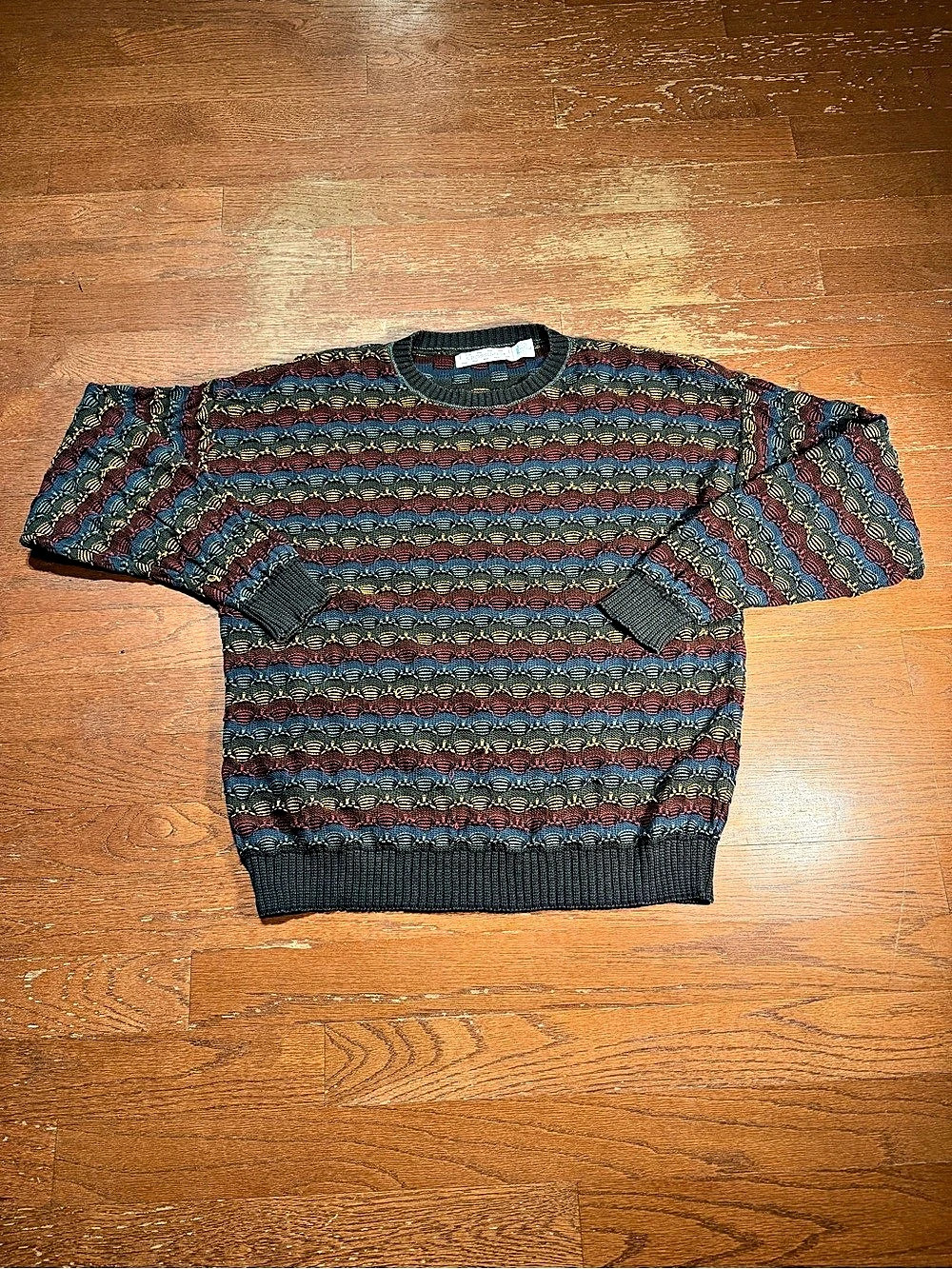 90s Vintage Multicolored Knitted Sweater